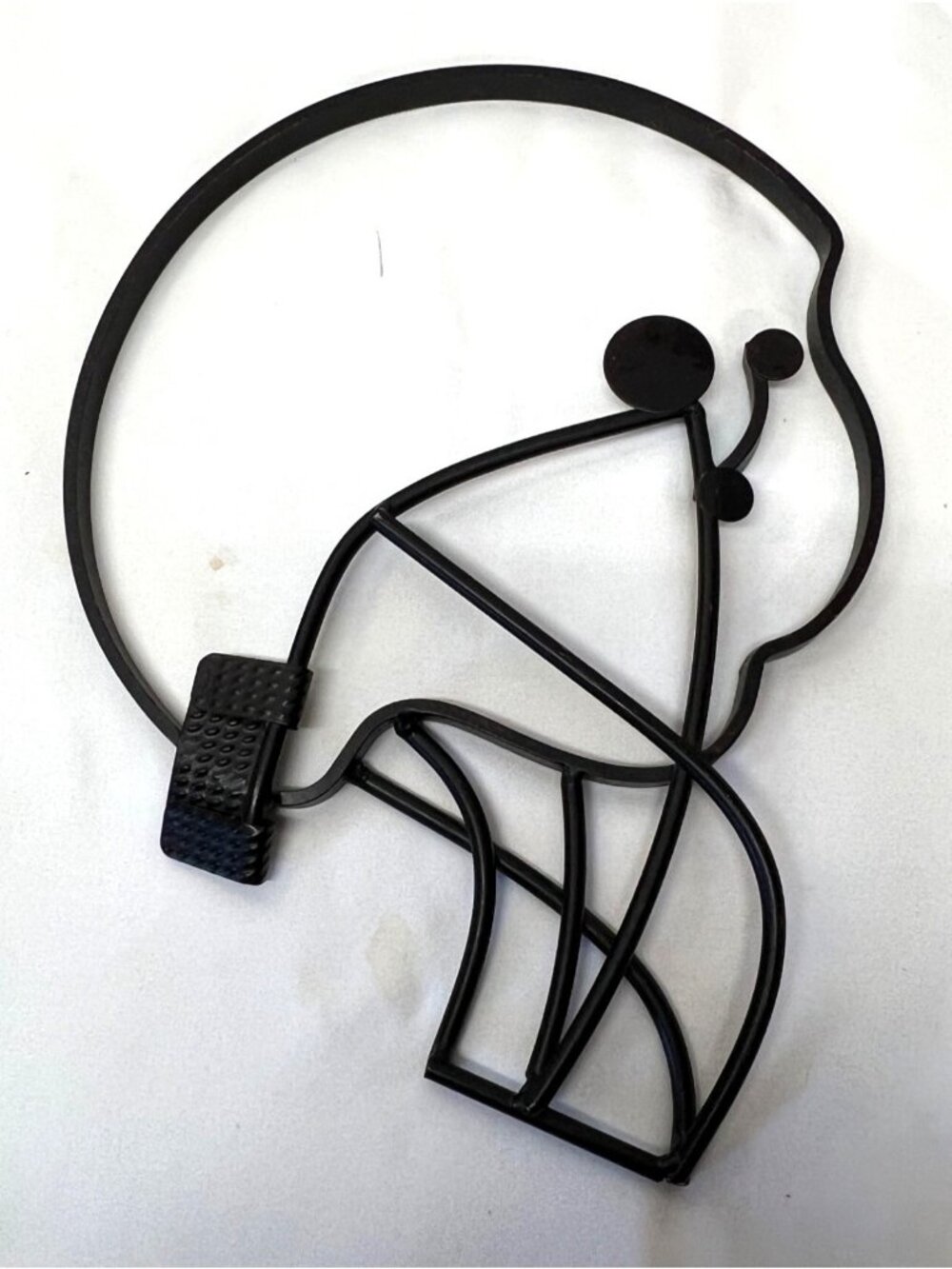 Metal Wall Art Abstract Football Helmet Design Home Decor